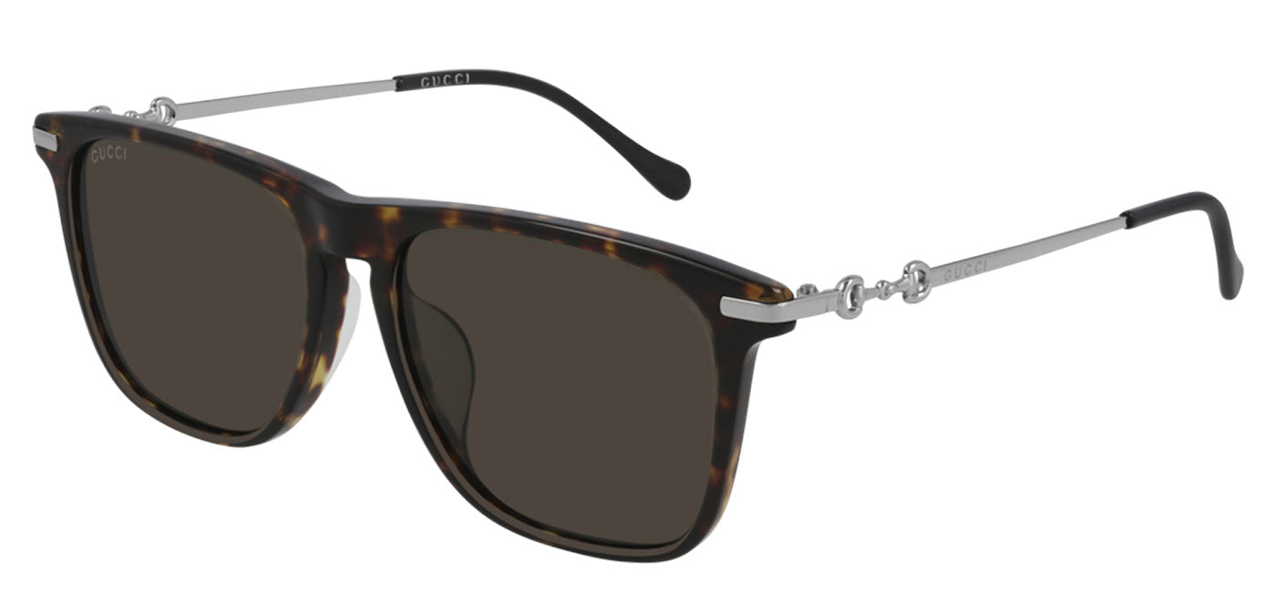 Gucci GG0915S Sunglasses - Havana & Silver / Brown