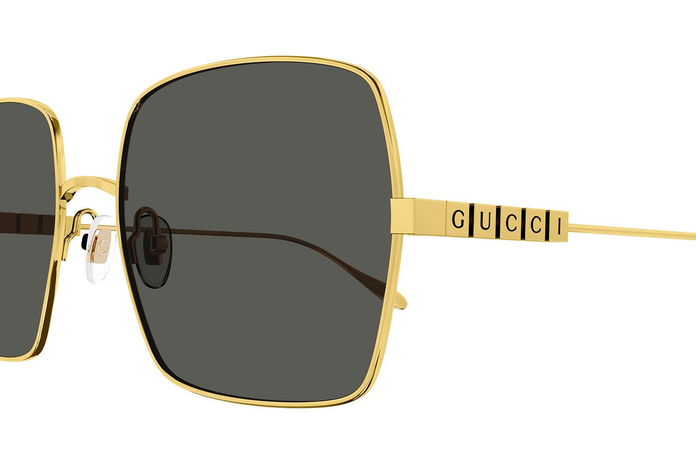 Gucci GG1434S Sunglasses - Gold / Grey