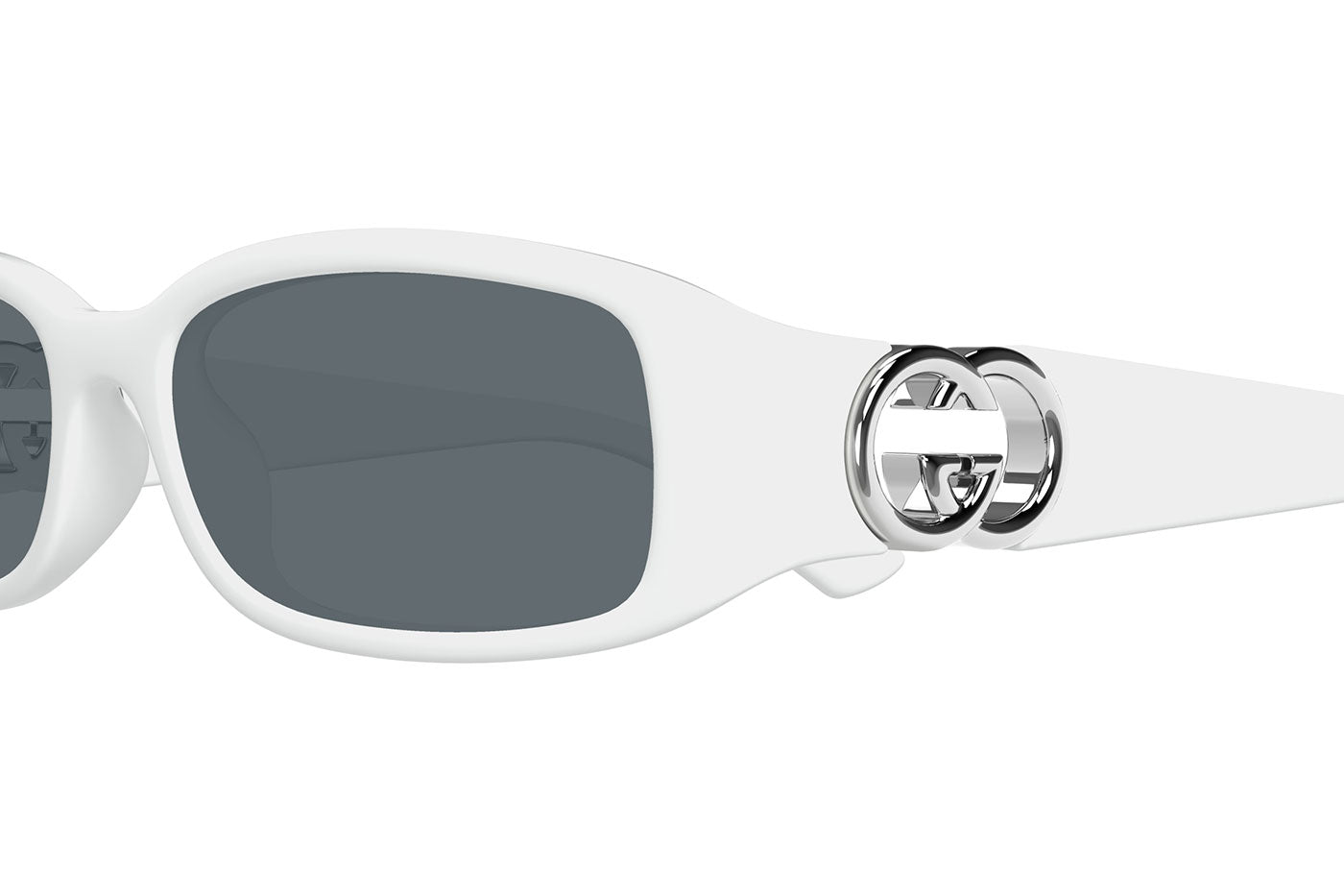 Gucci GG1661S Sunglasses - White / Grey