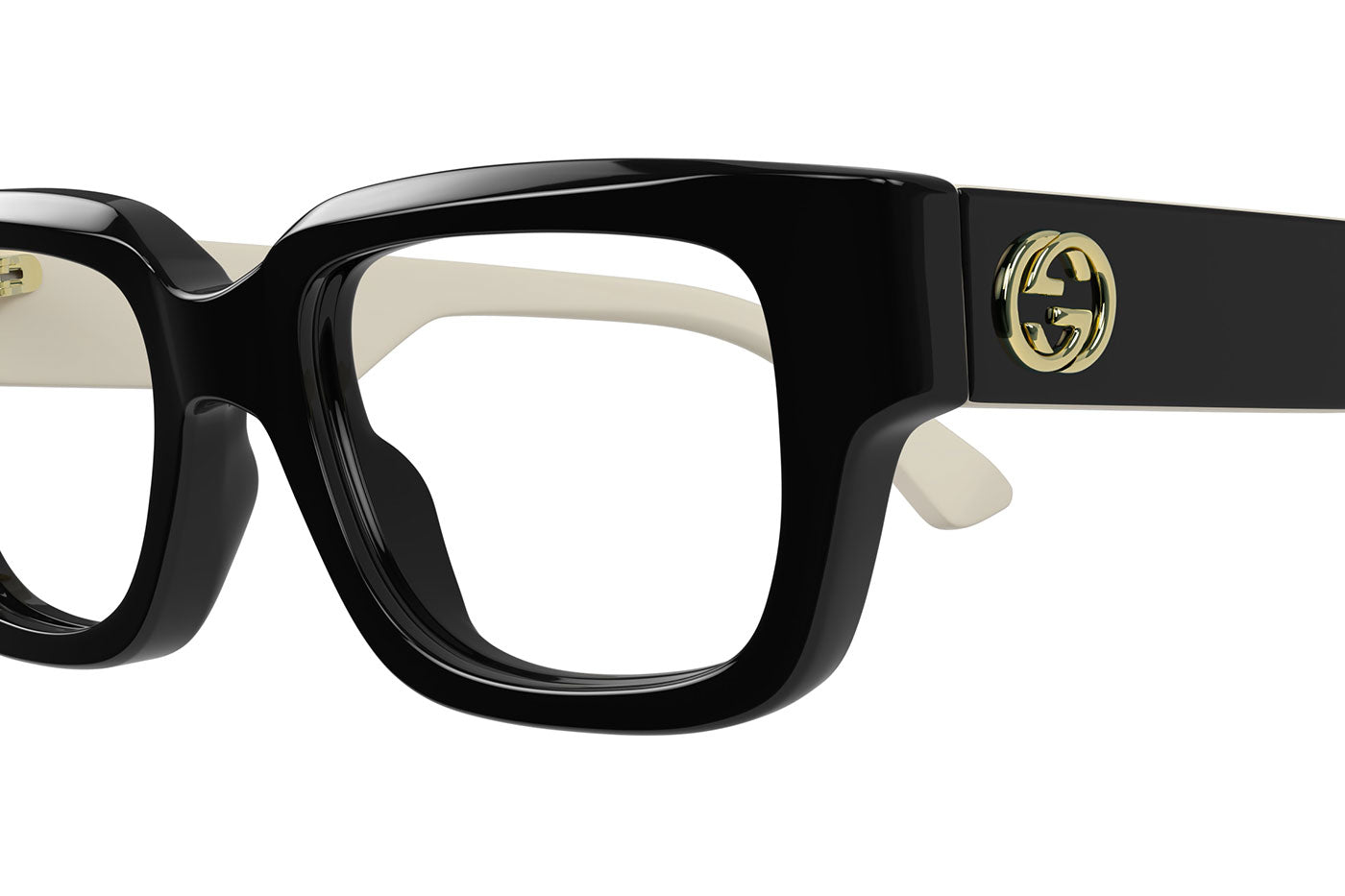 Gucci GG1666O Glasses - Black Ivory