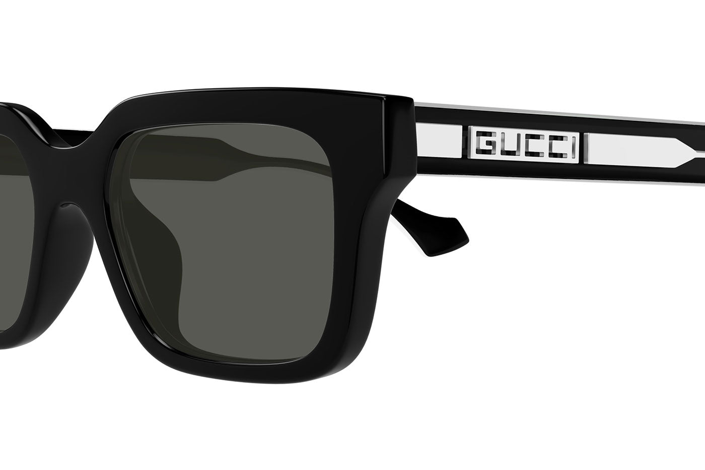 Gucci GG1732SK Sunglasses - Black / Crystal / Grey