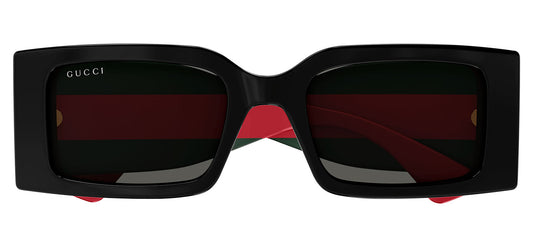 Gucci GG1860S Sunglasses - Black / Green / Grey
