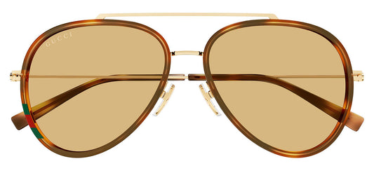 Gucci GG1981S Sunglasses - Havana & Gold / Orange