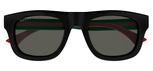 Gucci GG1991S Sunglasses - Black & Green / Grey