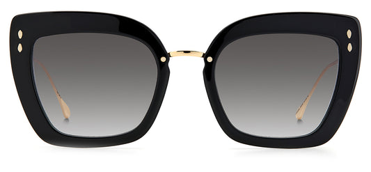 Isabel Marant IM 0083/G/S Sunglasses - Black and Gold / Dark Grey Gradient