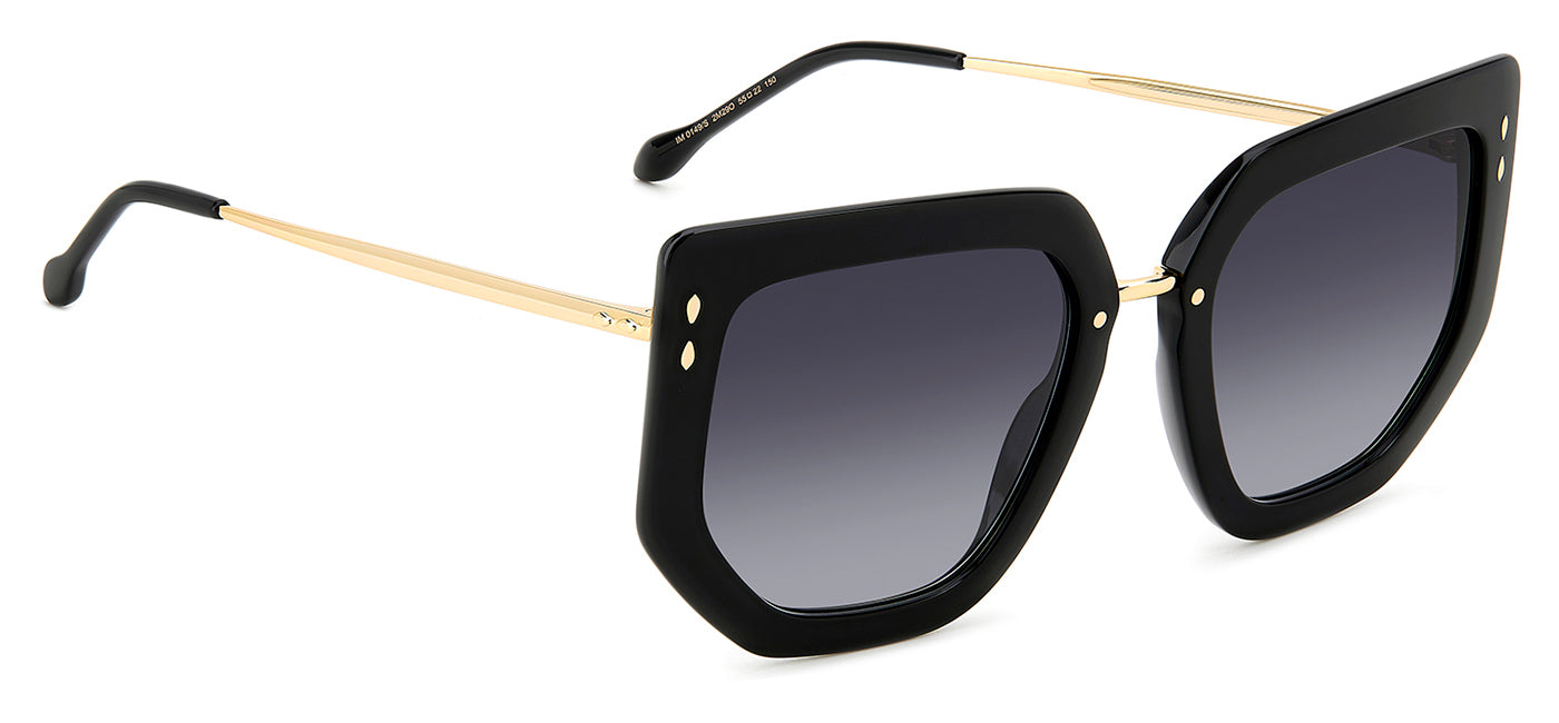 Isabel Marant IM 0149/S Sunglasses - Black and Gold / Dark Grey Gradient