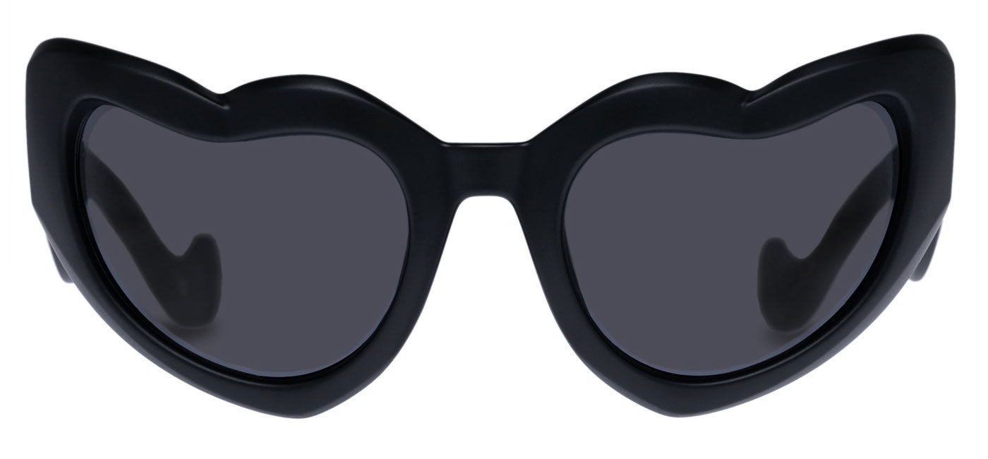 Le Specs Fast Love Sunglasses - Matte Black / Smoke Mono