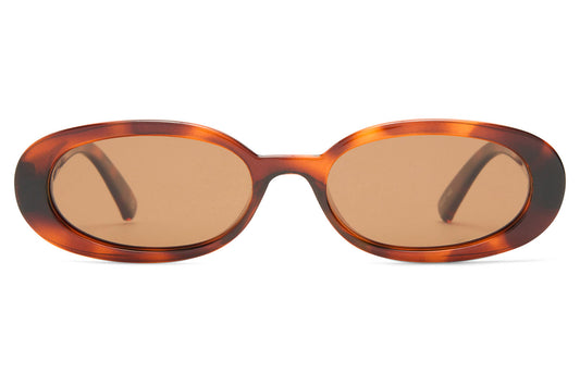 Le Specs Outta Love Sunglasses - Toffee Tort / Light Brown Mono Polarised