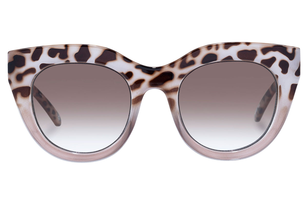Le Specs Air Heart Sunglasses - Cookie Tort Mocha Splice / Brown Gradient