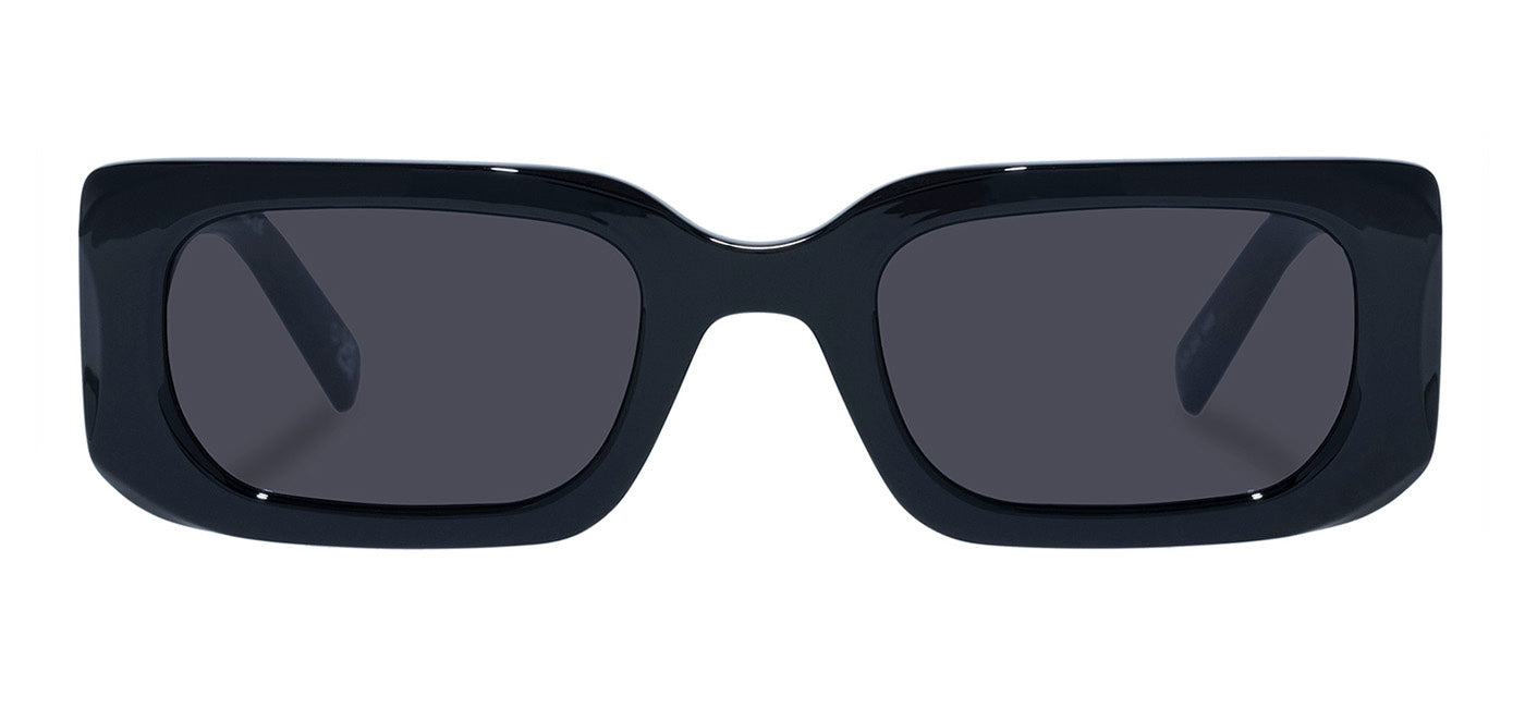 Le Specs Rippled Rebel Sunglasses - Black / Smoke