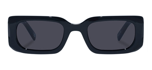 Le Specs Rippled Rebel Sunglasses - Black / Smoke
