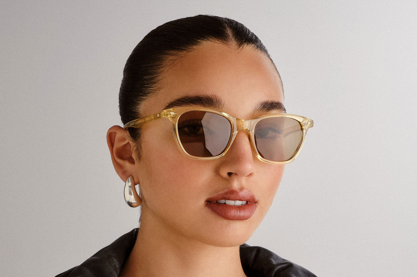 Le Specs Nonsensical Sunglasses - Blonde / Light Brown Mono