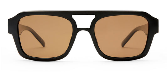 Le Specs Subzero + Sunglasses - Black / Brown Mono Polarised