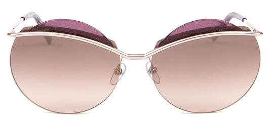 Marc Jacobs 102/S Sunglasses - Light Gold Pink / Brown Gradient with Gold Mirror