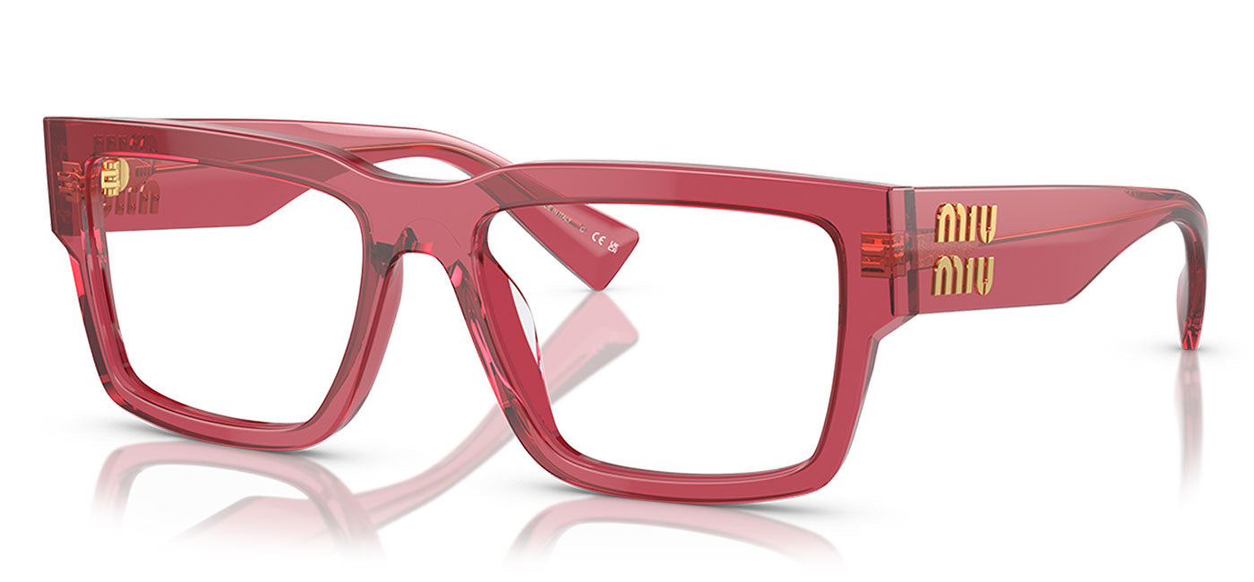 Miu Miu MU 02XV Glasses - Bordeaux Transparent