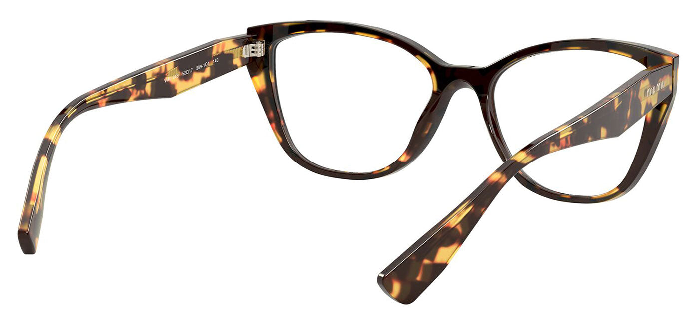 Miu Miu MU 04SV Glasses - Black and Light Havana