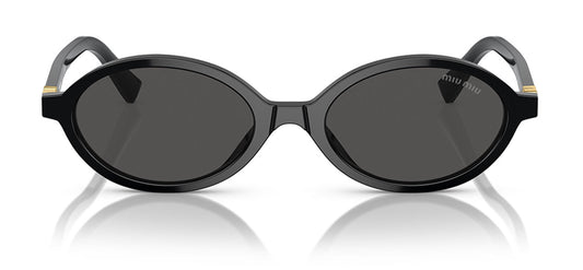 Miu Miu MU 04ZS Sunglasses - Black / Dark Grey