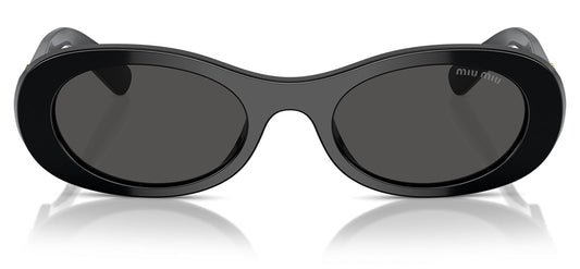 Miu Miu MU 06ZS Sunglasses - Black / Dark Grey