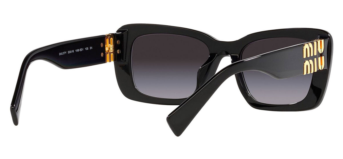 Miu Miu MU 07YS Sunglasses - Black / Grey Gradient