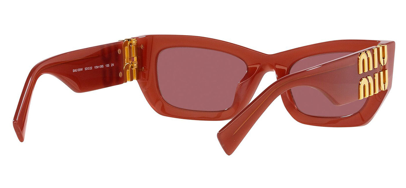 Miu Miu MU 09WS Sunglasses - Cognac Opal / Dark Violet