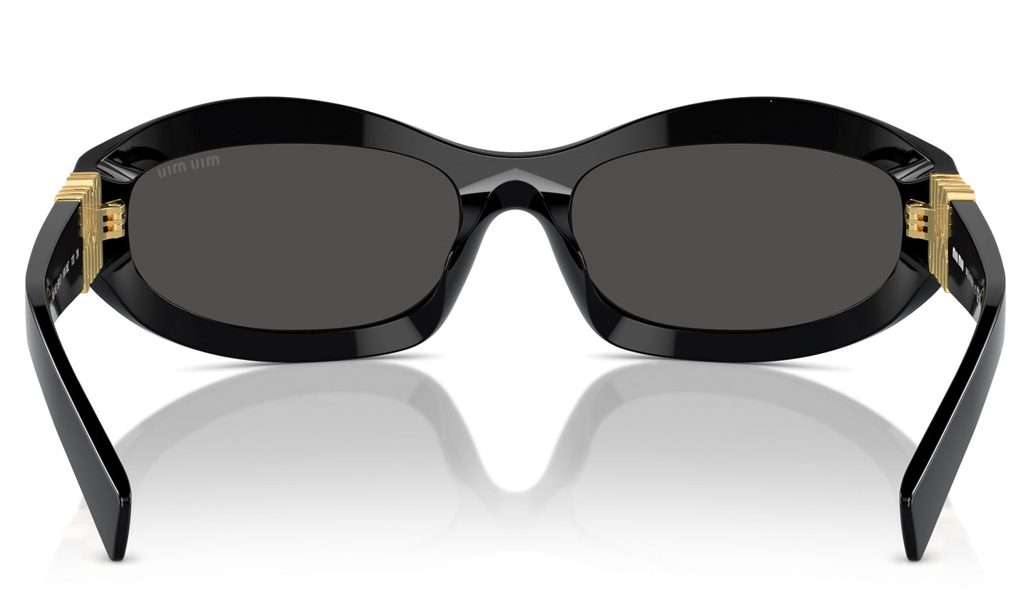 Miu Miu MU 14ZS Sunglasses - Black / Dark Grey