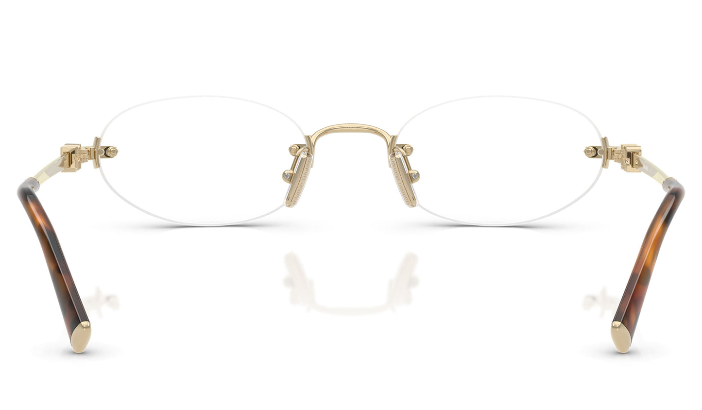 Miu Miu MU 53WV Glasses - Pale Gold / Clear