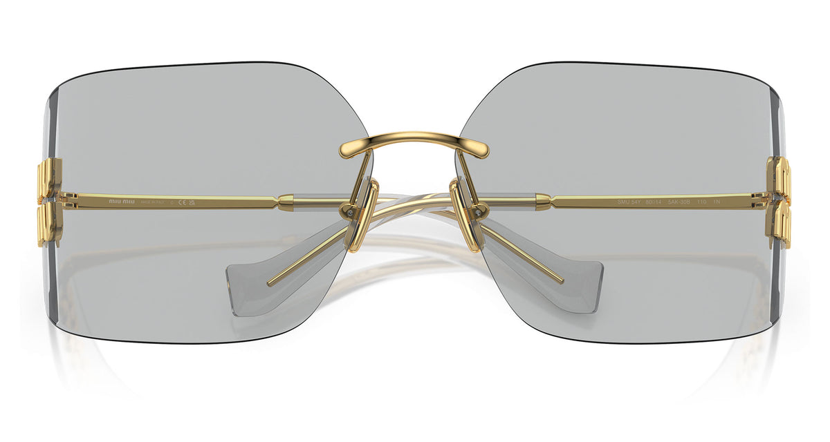 Miu Miu MU 54YS Sunglasses - Gold / Light Grey