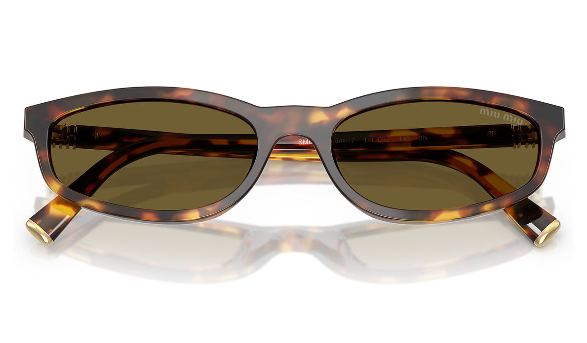 Miu Miu MU A06S Sunglasses - Honey Havana / Dark Brown
