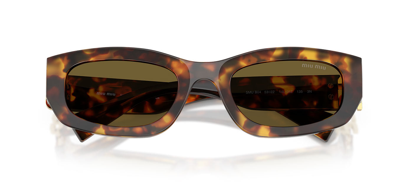 Miu Miu MU B04S Sunglasses - Havana Honey / Dark Brown