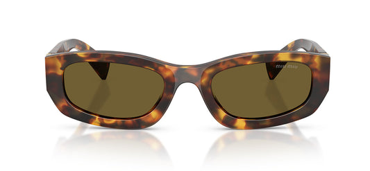 Miu Miu MU B04S Sunglasses - Havana Honey / Dark Brown