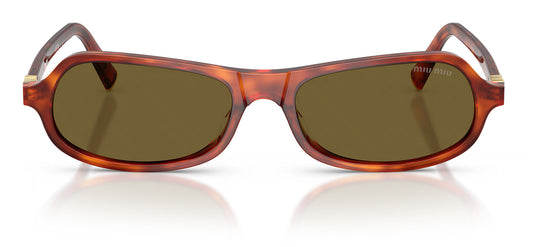 Miu Miu MU B10SU Sunglasses - Havana Cognac / Dark Brown