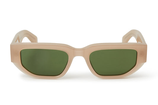 Off-White OERI115 Greeley Sunglasses - Jelly Sand / Green