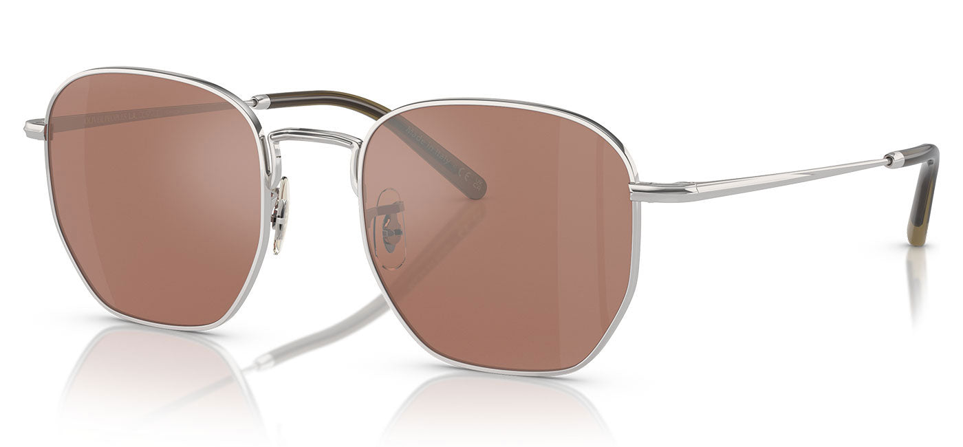 Oliver Peoples OV1331S Kierney Sunglasses - Silver / Persimmon Mirror