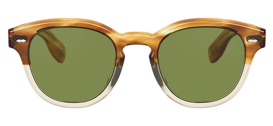 Oliver Peoples OV5413SU Cary Grant Sunglasses - Honey VSB / Green C