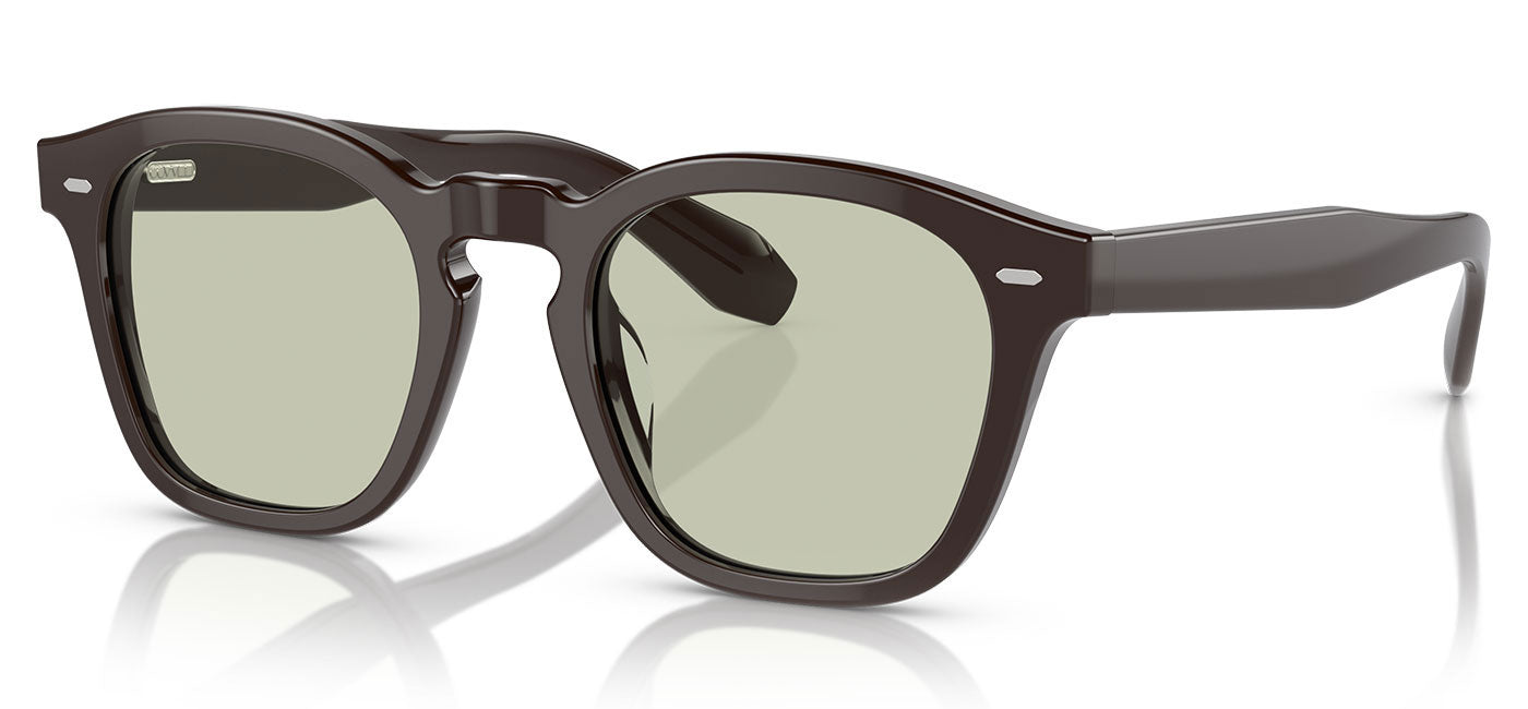 Oliver Peoples OV5527U Sunglasses - Kuri Brown / Green Wash