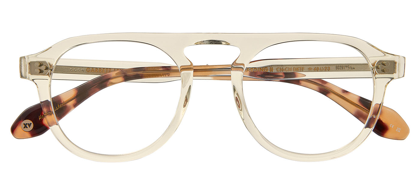 Garrett Leight Harding II Glasses - Champagne Dark Tortoise Fade