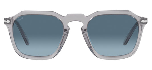 Persol PO3292S Sunglasses - Transparent Grey / Azure Gradient Blue