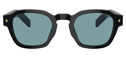 Prada PR A16S Sunglasses - Black / Green Polarised