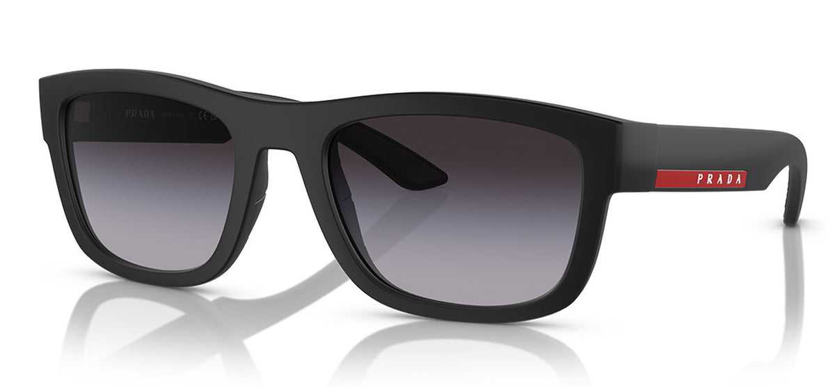 Prada Linea Rossa PS 01ZS Sunglasses - Matte Black / Grey Gradient