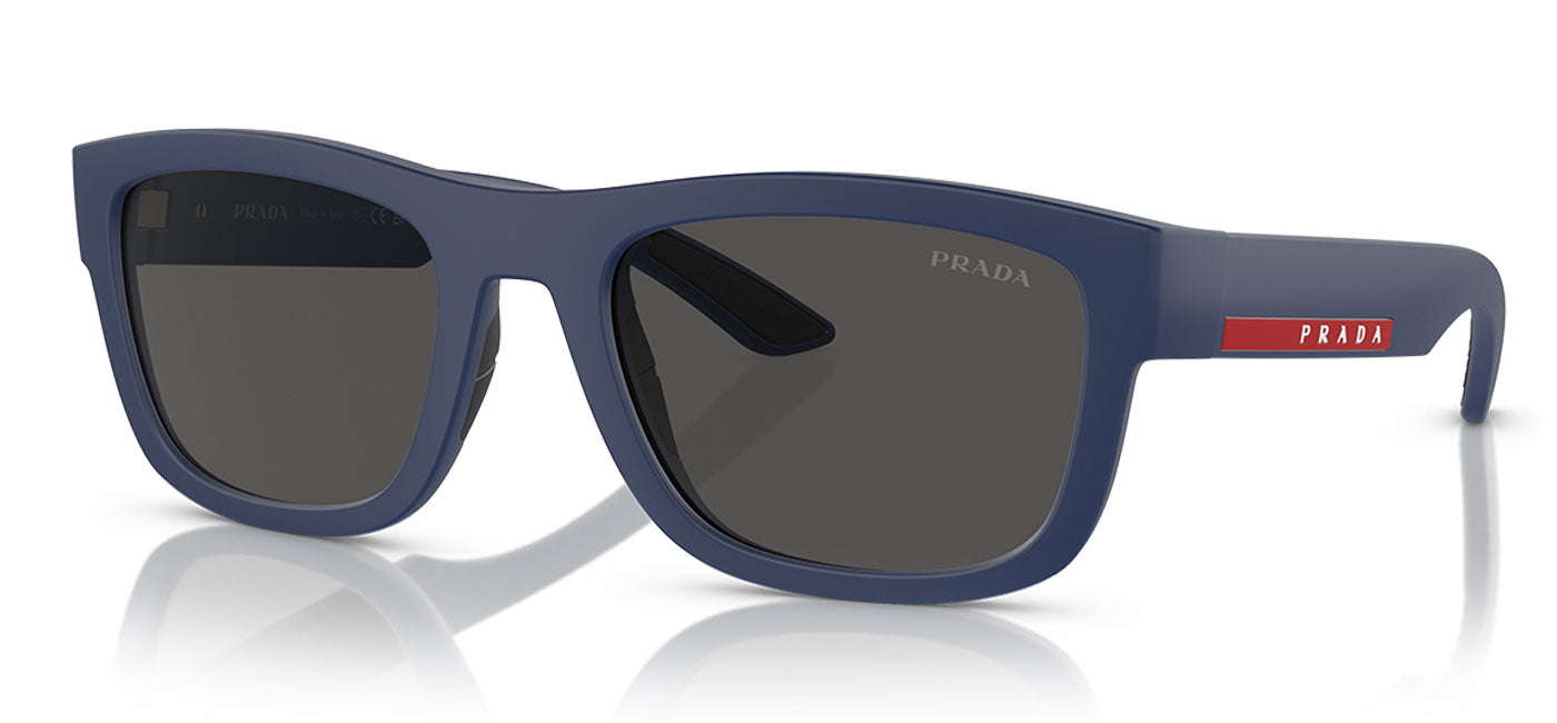 Prada Linea Rossa PS 01ZS Sunglasses - Black Rubber / Dark Grey