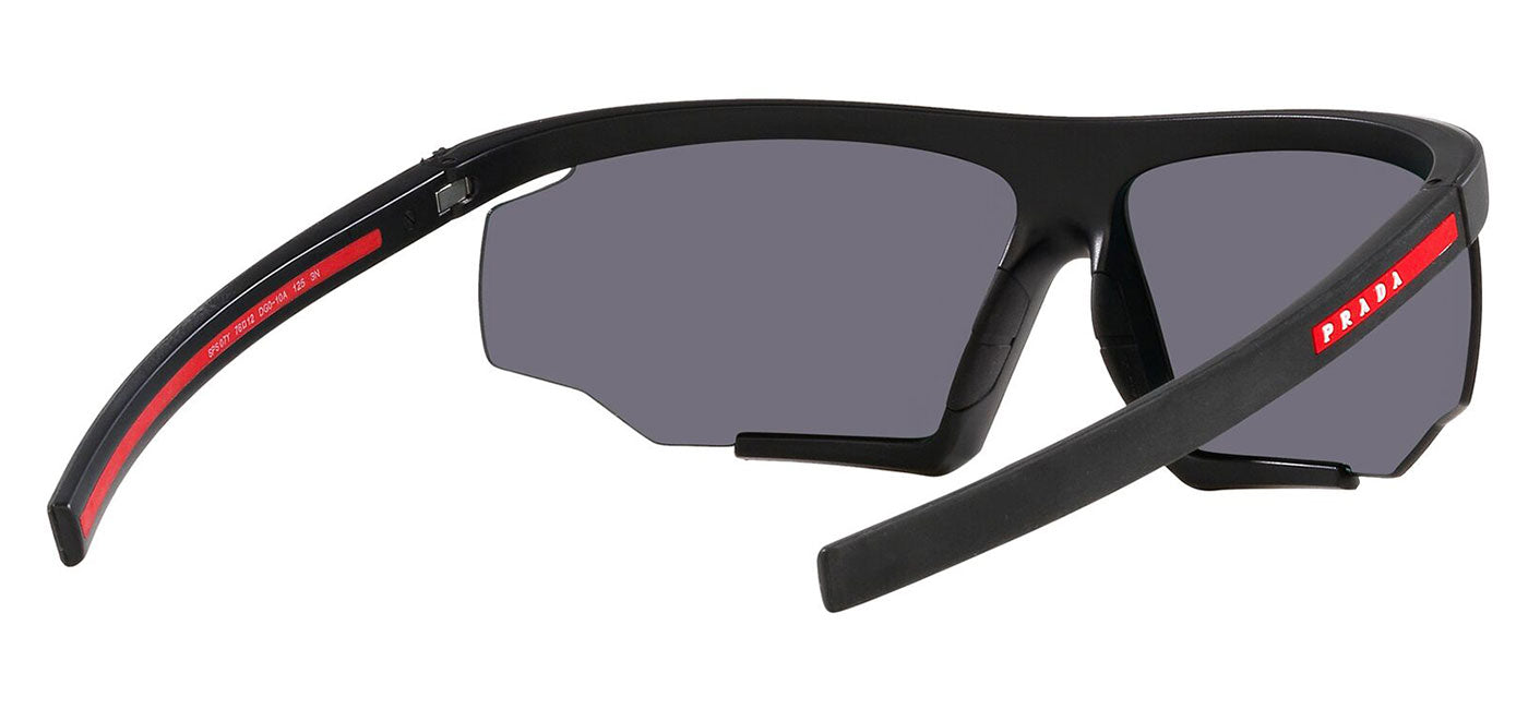 Prada Linea Rossa PS 07YS Sunglasses - Black Rubber / Mirror Orange