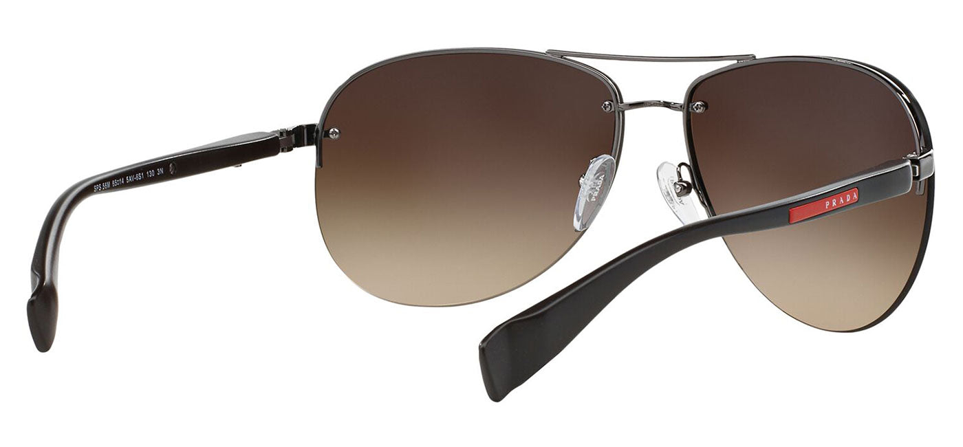 Prada Linea Rossa PS 56MS Sunglasses - Gunmetal / Brown Gradient