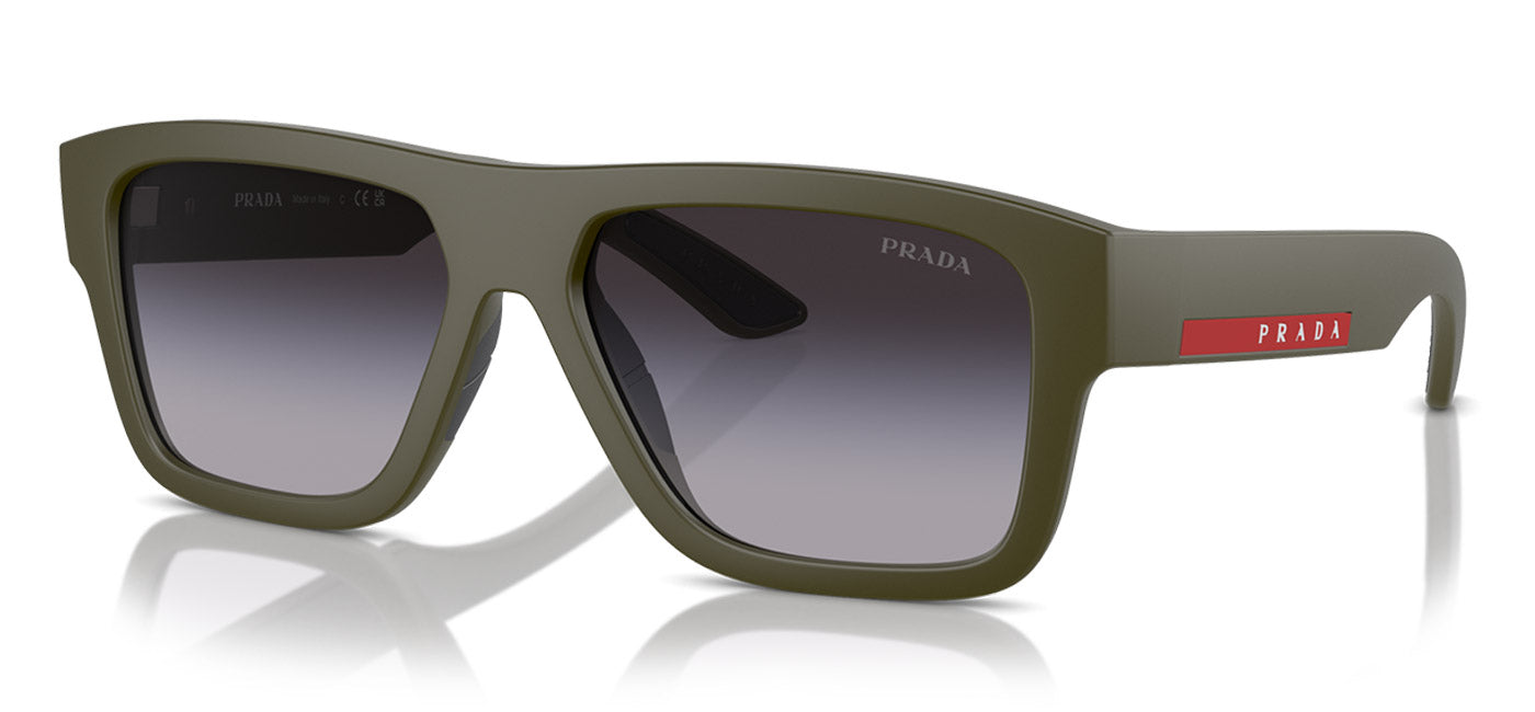 Prada Linea Rossa PS 04ZS Sunglasses - Matte Gre / Grey Gradient