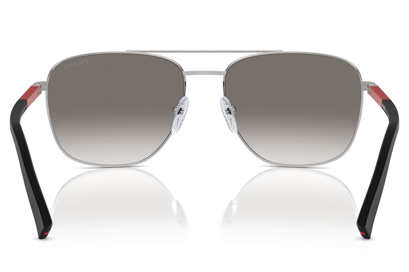 Prada Linea Rossa PS 54ZS Sunglasses - Silver / Gradient Grey Mirror Silver