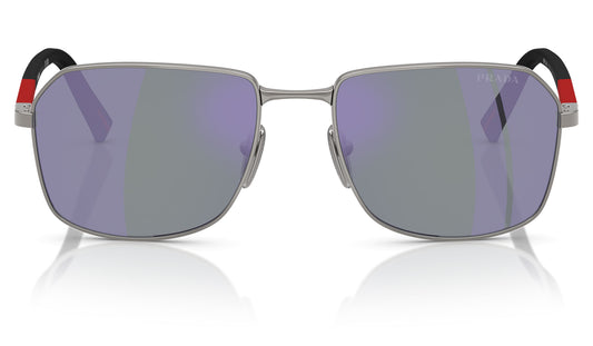 Prada Linea Rossa PS A51S Sunglasses - Gunmetal / Dark Blue Mirror Violet