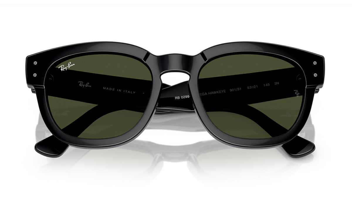 Ray-Ban RB0298S Mega-Hawkeye Sunglasses - Black / Green