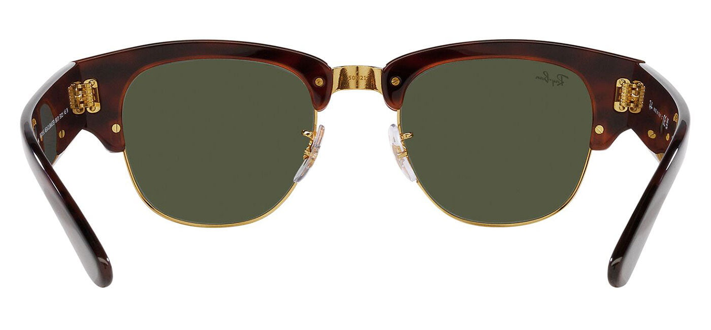 Ray-Ban RB0316S Mega Clubmaster Sunglasses - Tortoise on Gold / Green Classic G-15