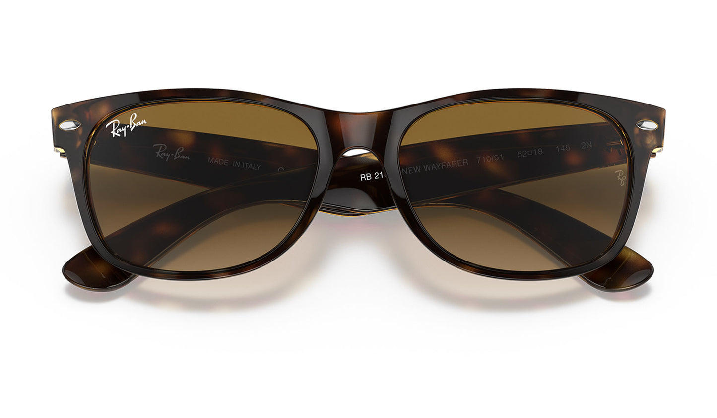 Ray-Ban RB2132 New Wayfarer Sunglasses - Light Havana / Brown Gradient