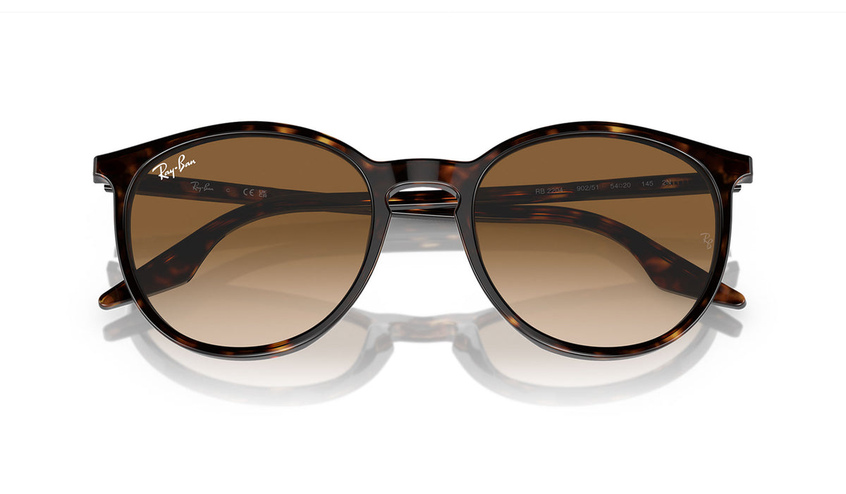 Ray-Ban RB2204 Sunglasses - Havana / Light Brown