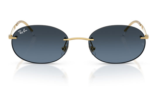 Ray-Ban RB3767 Sunglasses - Arista Gold / Blue Gradient Dark Grey
